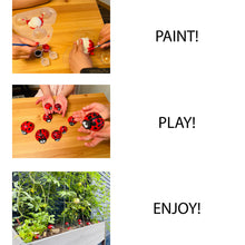 Load image into Gallery viewer, DIY Plaster of Paris Ladybugs Art and Craft Kit, Art Supplies for Kids and Adults, Plaster Painting Set, Ladybug Figurines Art Project, Gift for Creating Activities for Girls and Boys