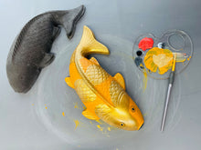 Load image into Gallery viewer, Fish Koi Garden Decor Mold, Concrete Cement Mold, Fish for Garden Figure, DIY Outdoor Decor, Koi Statue for Garden. One Mold - 2 Fish