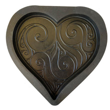 Load image into Gallery viewer, Heart Stepping Stone Mold, Heart Garden Decor Mold, Outdoor Statue