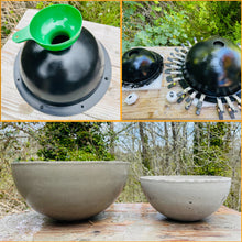 Load image into Gallery viewer, Hollow Half-Sphere Concrete Mold Set - Create Bowls, Domes, and More with Ease
