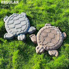 Load image into Gallery viewer, Turtle Stepping Stone Mold, Turtle Garden Decor Mold
